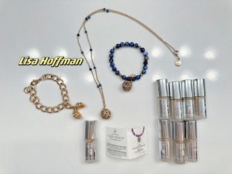 Lisa Hoffman Fragrance bracelet, necklace, and a refill beads