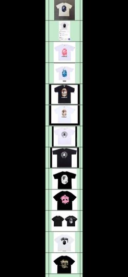 BAPE SHIRTS WHOLESALE BULK