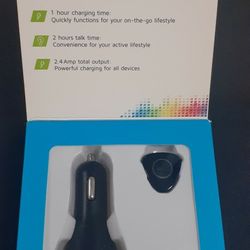 ☃️NEW!! DC Charger With Bluetooth Earbud