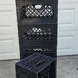 Storage Crates, Stackable Reinforced Can Deliver For A Fee