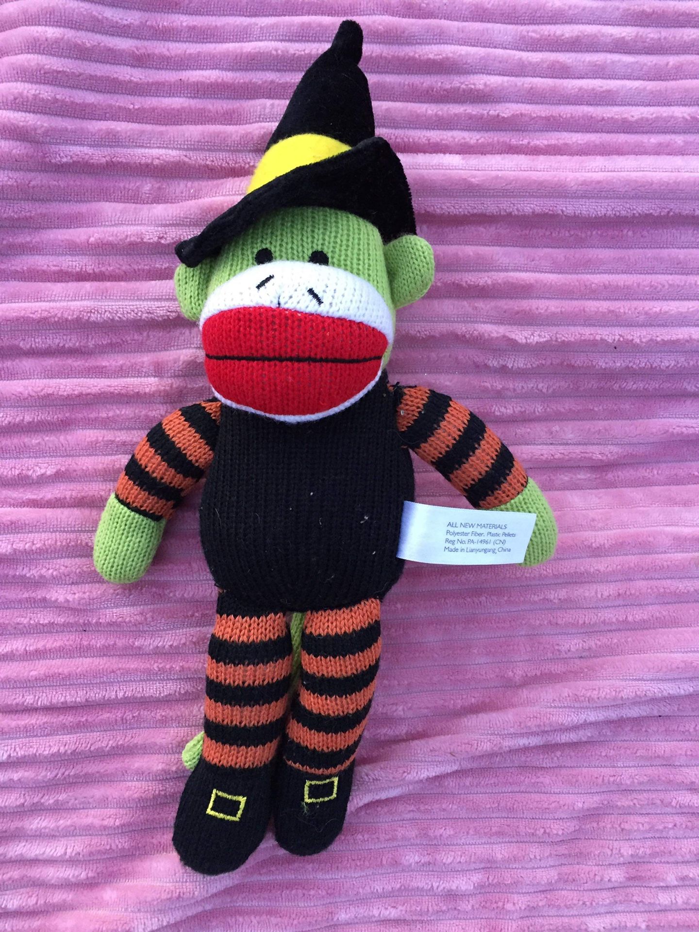 Halloween Witch Sock Monkey 13.5" PLUSH Toys R Us 2012