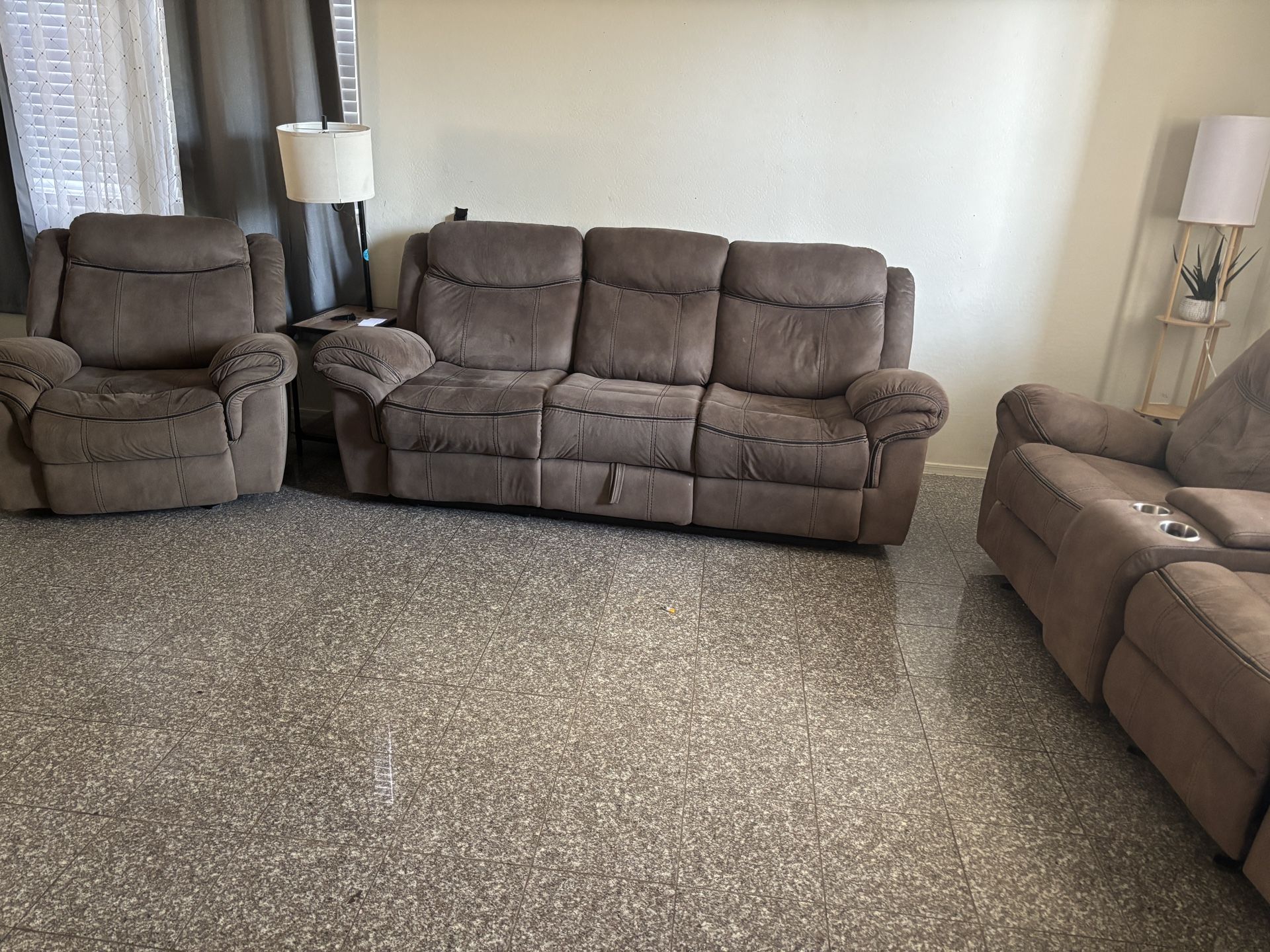 Sofa, Loveseat, Rocking Recliner