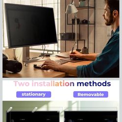 2 Pack 24inch Computer Privacy Screen Filter