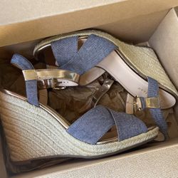 Size 8 Women’s Cole Haan Denim Wedge Shoes