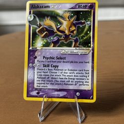 Pokemon Gold Star Alakazam 99/100 Holo Rare 2006 Crystal Guardians W/ Swirl 🌀