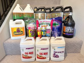 Large lot of grow nutrients plant food