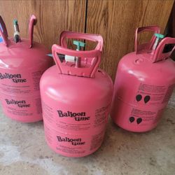 Three Helium Tanks - empty