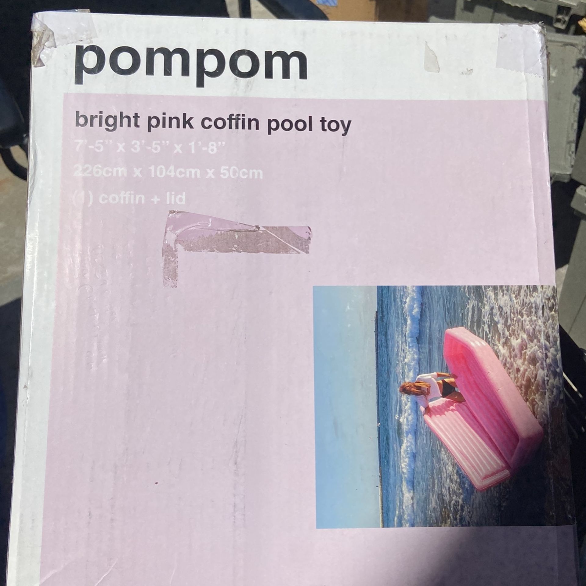 Bright Pink Coffin Pool Toy,All Products : American Fashion Style Bags On Sale
