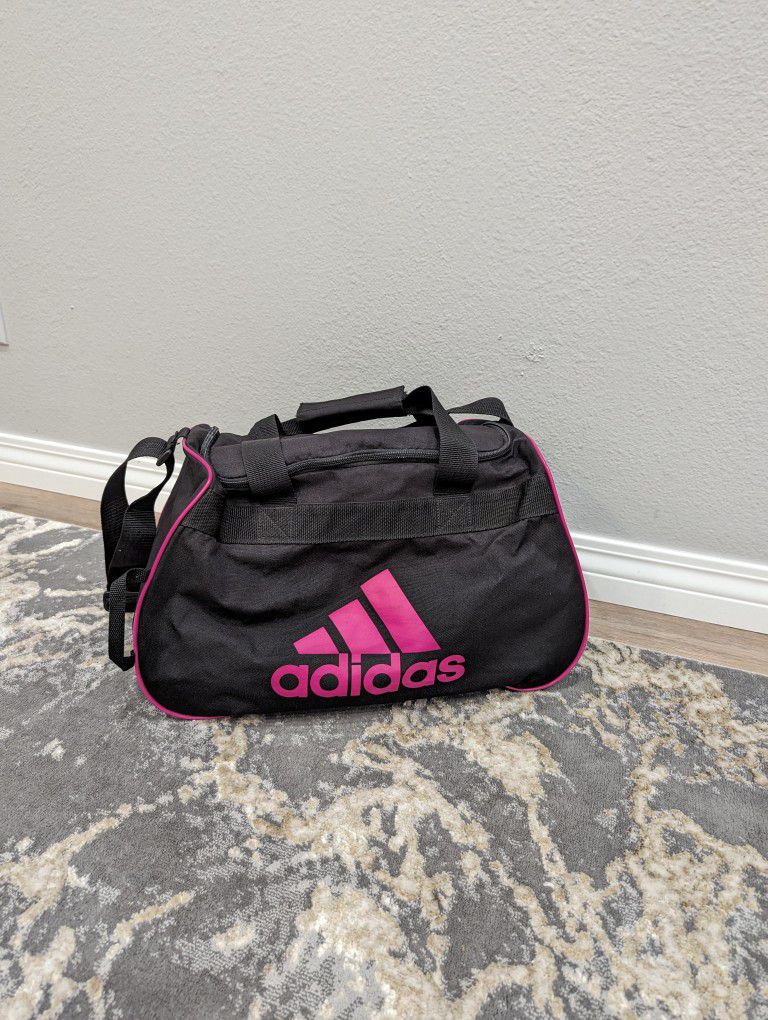 Adidas Black&Pink Duffle Bag/ Gym Bag With A Shoulder Strap 