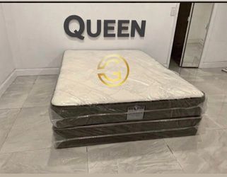 Queen Mattress Set – Medium – Brand New – Delivery Available 🚚