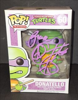 🔥 Corey Feldman Signed Autographed Funko TMNT Donatello Vaulted ACOA COA 🔥