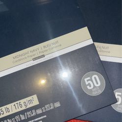 Midnight Navy Cardstock Paper 65lb