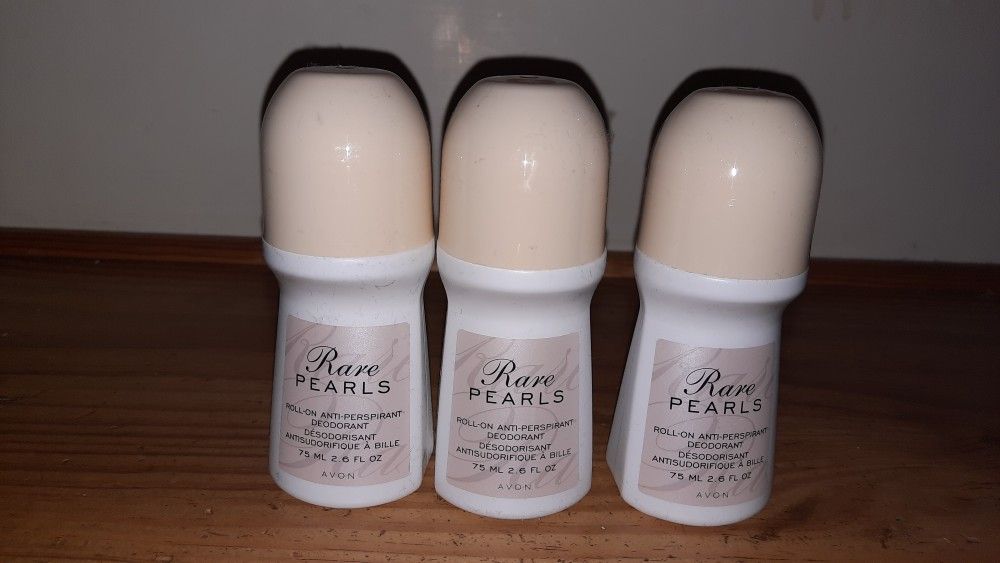 3x Rare Pearls Avon Women Deodorant