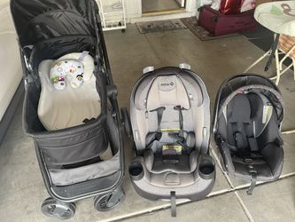 Stroller, 2 Car Seats And Base