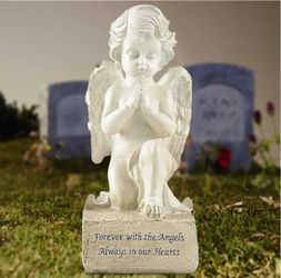 Flair Praying Angel Figurines,Resin White 