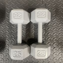  25 lb Dumbbells (Pair) – Refurbished – Great Condition