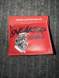  🎁 NIB VEGAN LEATHER WALLET SNEAKER REAPER