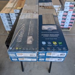 Waterproof Hybrid Resilient Flooring, 84 SQ FT