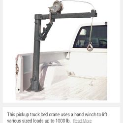 HAUL-MASTER 1/2 Ton Capacity Pickup Truck Bed Crane with Hand Winch in your trailer
