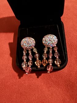SWAROVSKI💥RARE FINDINGS~VINTAGE💥Jewelers Collection Pierced Earrings 