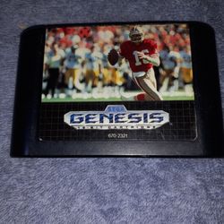 SportsTalk Football 93 Staring Joe Montana for Sega Genesis