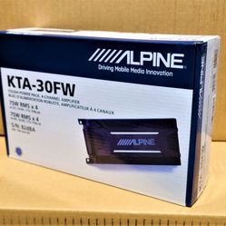 🚨 No Credit Needed 🚨 Alpine KTA-30FW Compact Power Amplifier 4-Channel System 600 Watts Max 🚨 Payment Options Available 🚨 
