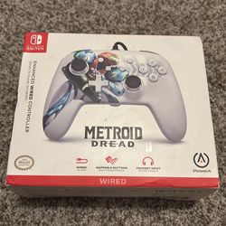 Metroid Dread Wired Nintendo Switch Controller CIB