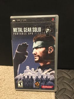 Metal gear solid portable ops Psp