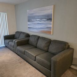 2023 Albany Industries Sofa & Loveseat - Graphite Grey