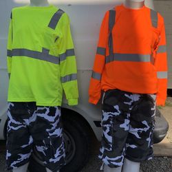 Construction Long sleeve with reflectors