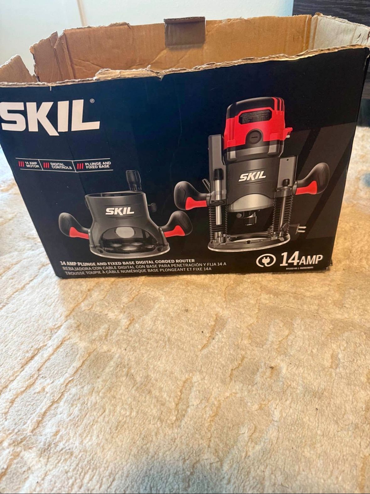 SKIL 14 Amp Router – Plunge & Fixed Base