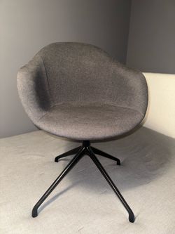 Modern Gray Swivel Accent Chair