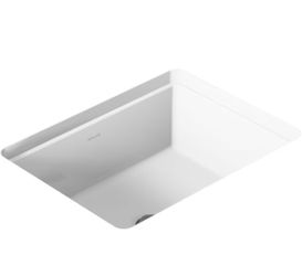 KOHLER Verticyl 17" Undermount Bathroom Vanity Sink With Overflow Drain, Undermount Bathroom Sink, White
