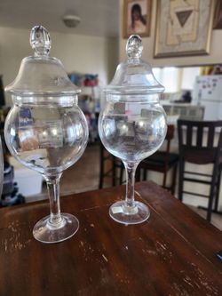 Fish bowl glass vases