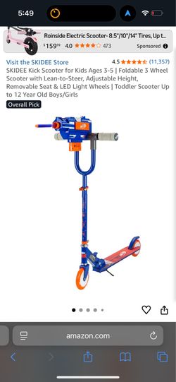 Nerf scooter like new