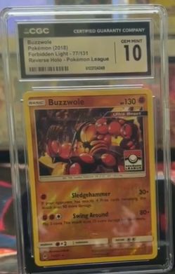Buzzwole 77/131 Forbidden Light Reverse Holo League Promo CGC 10