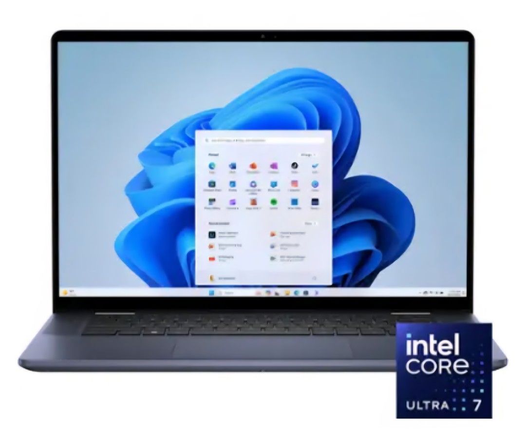 Dell - Inspiron 2-in-1 16” Touch Screen Laptop - Intel Core Ultra 7 with 32GB Memory – 1TB SSD - Midnight Blue