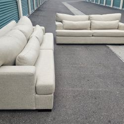 FREE DELIVERY!!! Z Gallerie 2 Sofa Set (BEIGE)