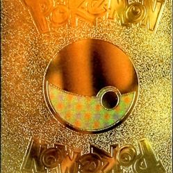 Mint Condition Gold Pokemon Pikachu Fan Art Card Rare