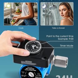 Instant hot water recirculation pump with 304 stainless steel sensor valve for tank water heaters, circulated pump No Fip Suppy Lines Please See The P