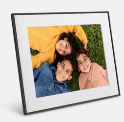 Aura Home - Aura Walden 15" Digital Wifi Photo Frame-Carbon with Paper Mat - Carbon (Dark)