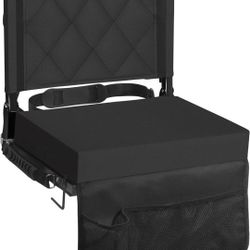 Sheenive Stadium Seats for Bleachers with Back Support, Bleacher Seats with Backs and Cushion Wide, Padded Portable Folding Comfort Stadium Chair with