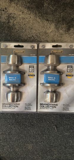 Defiant Brandywine Stainless Steel Bed/Bath Door Knob