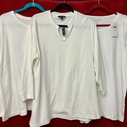 Lot LAND'S END COLDWATER CREEK WOMENS TOP SHIRT XL LONG SLEEVE SOLID WHITE ‼️ the BEST price You Can Find ‼️ See HUGE collection Here ...