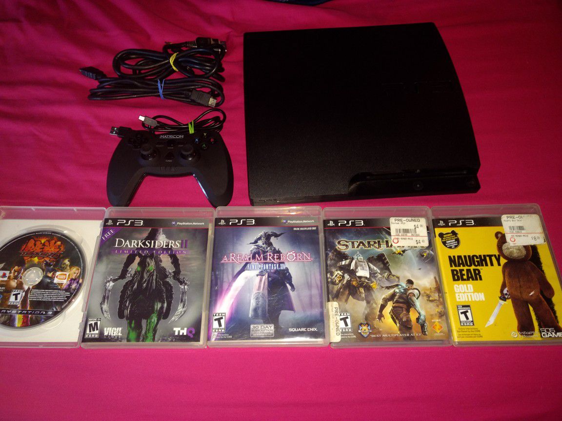 PlayStation 3 with 5 games
