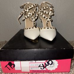 White And Good Heels