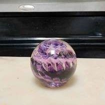 Amethyst Rose Glass sphere/paper weight

