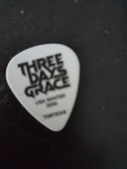 Autographed Three Days Grace Guitar Pic/Matt Walst