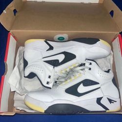 Nike Air Flight Lite Mid White Lemon Yellow Black 