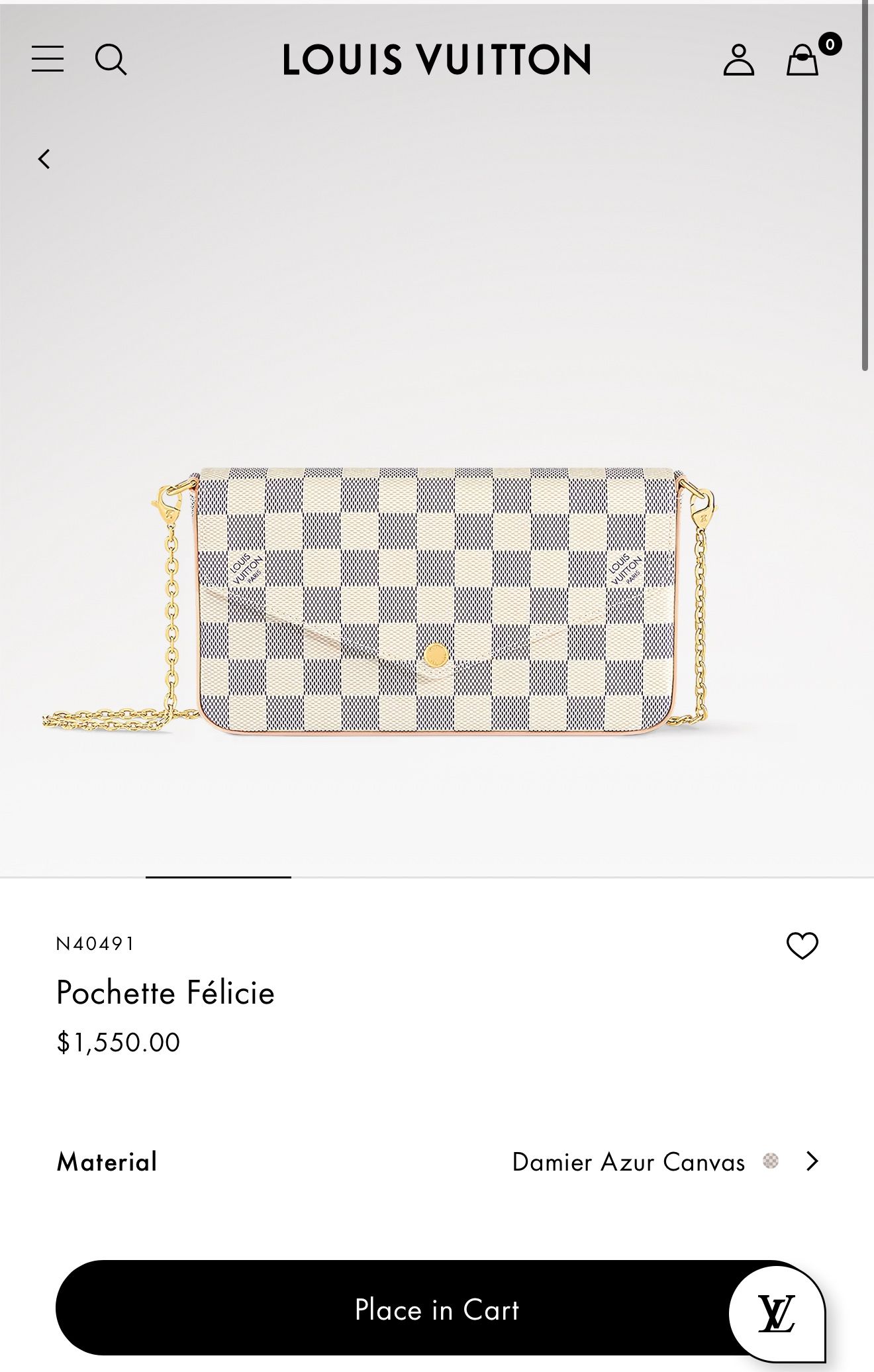 Pochette felicie Louis Vuitton